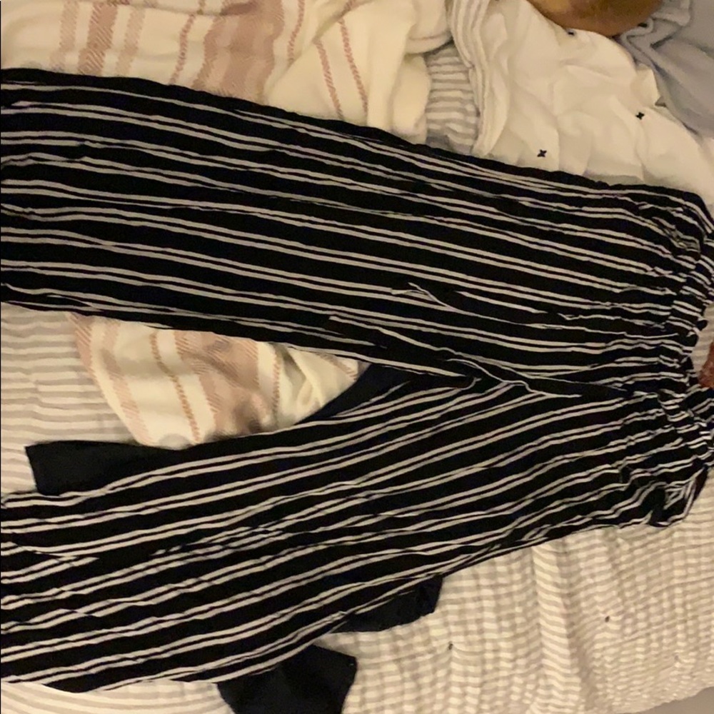 black and white dressy pants